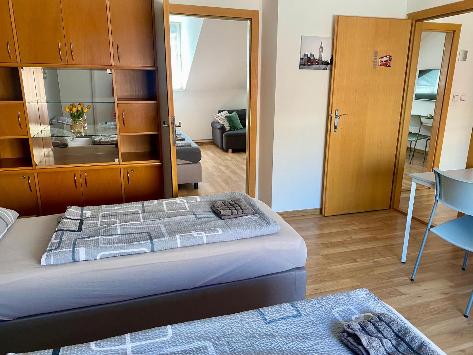 3-Bedroom Apartment In Rajhrad, With Kitchen, 2 Bathrooms, Parking Экстерьер фото